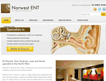 Tablet Screenshot of norwestent.com